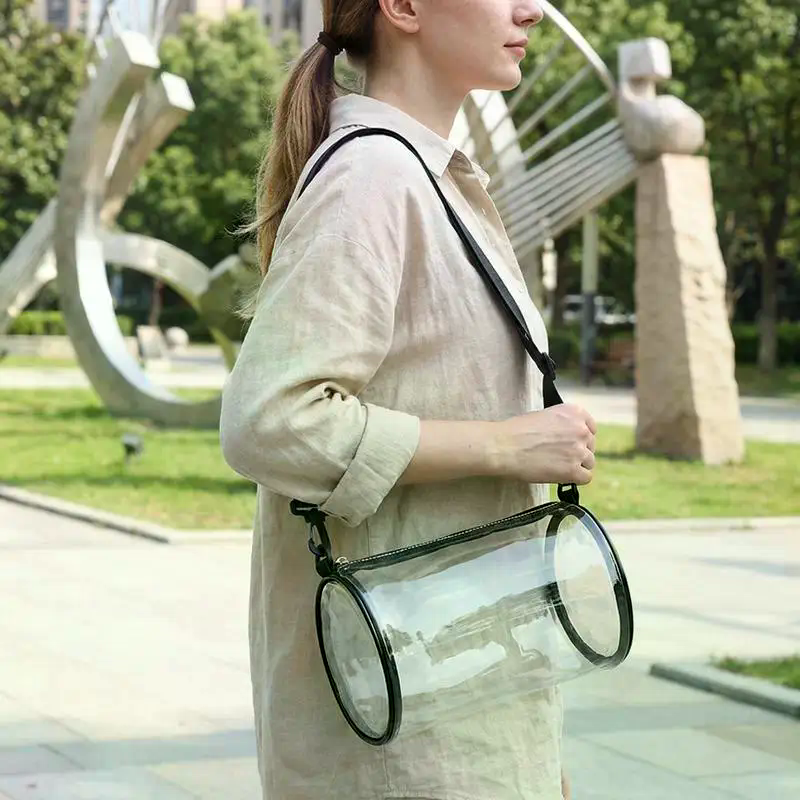 Women Bags And Purses - Stylish Transparent Laser Crossbody Bag for