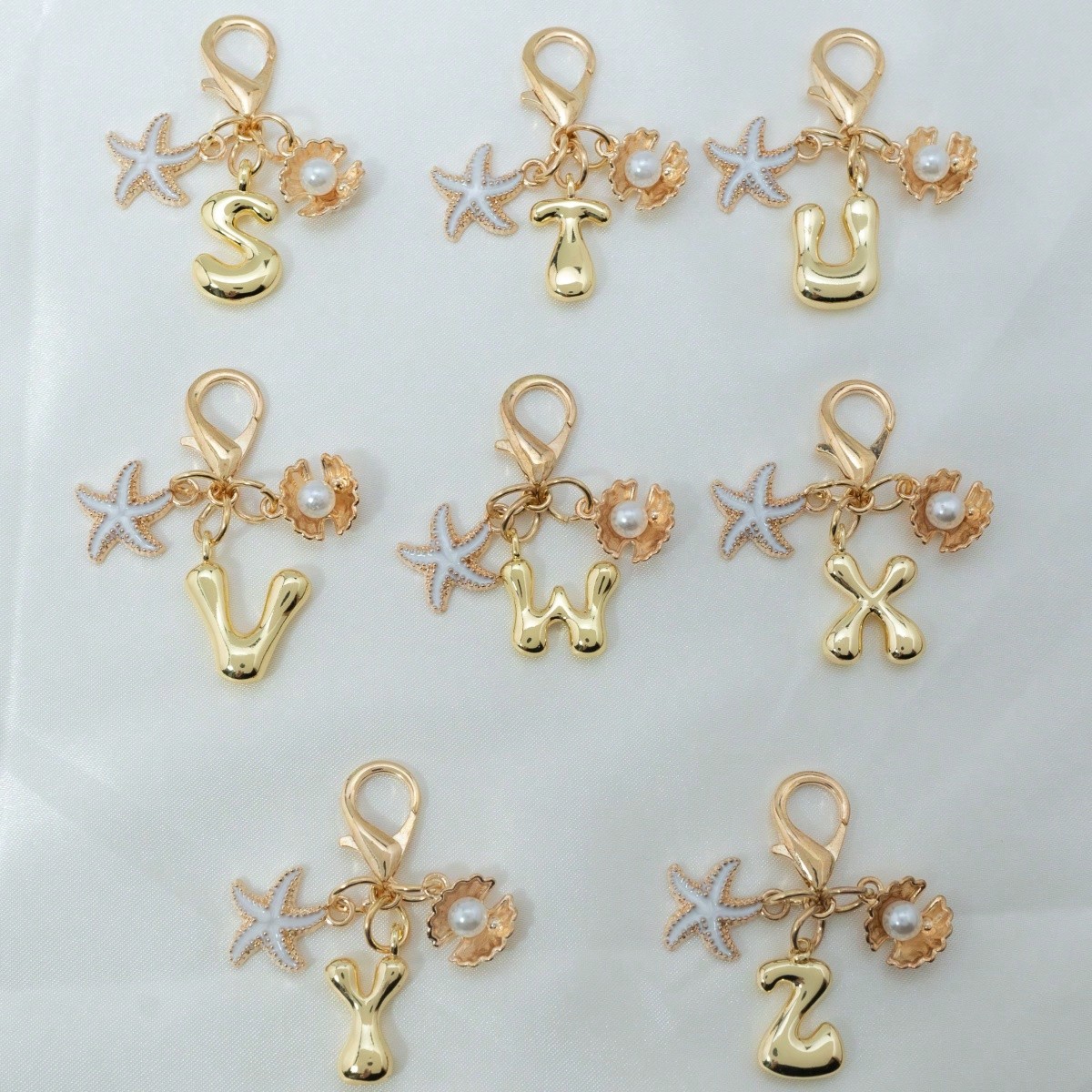 Women Bags Gold - 1pc A-Z Letter Gold Bubble Alphabet
