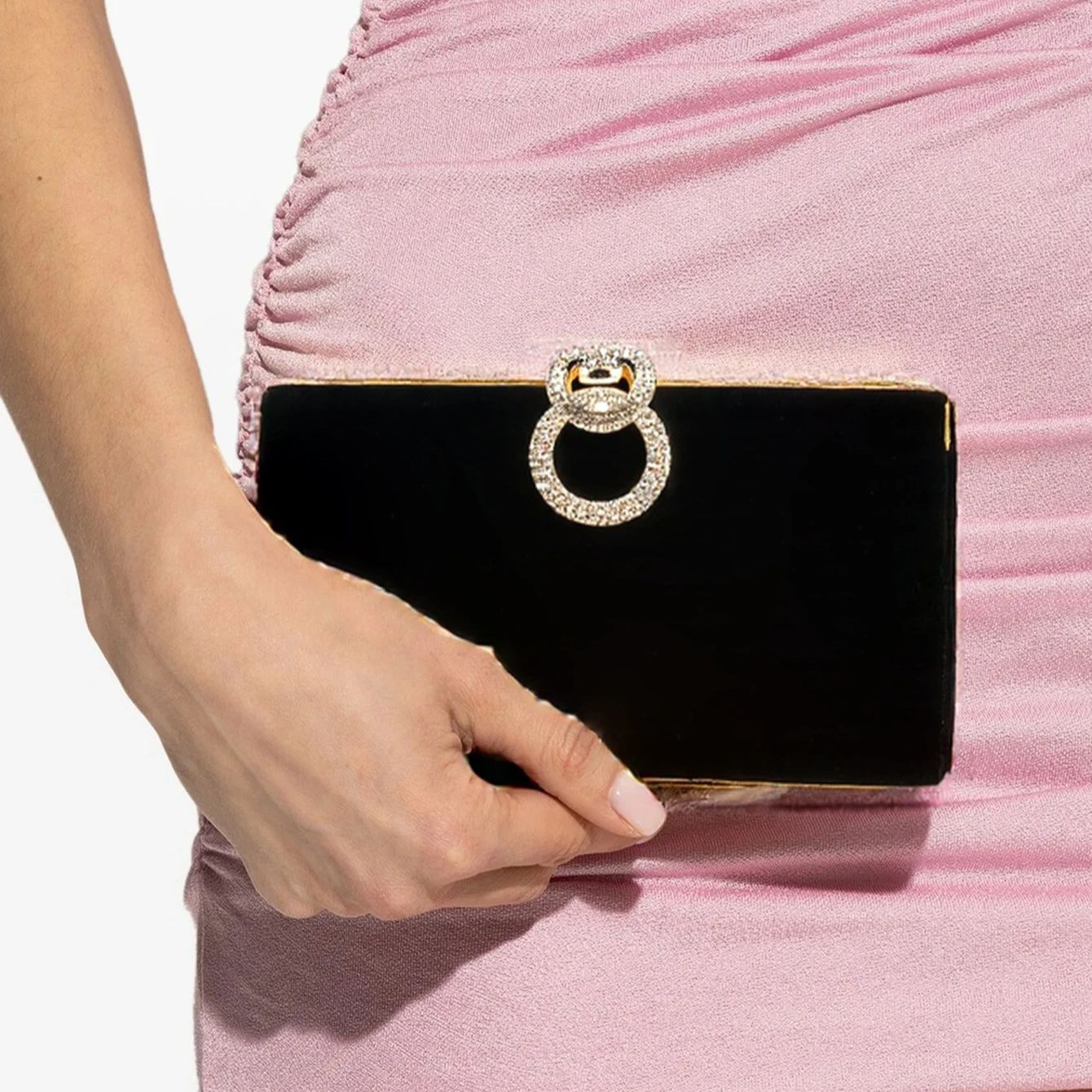 Women Bags Gold - Velvet Women Evening Bags Diamonds Metal