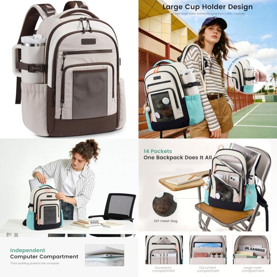 Women Bags Large - Laptop Backpack for Women with Large