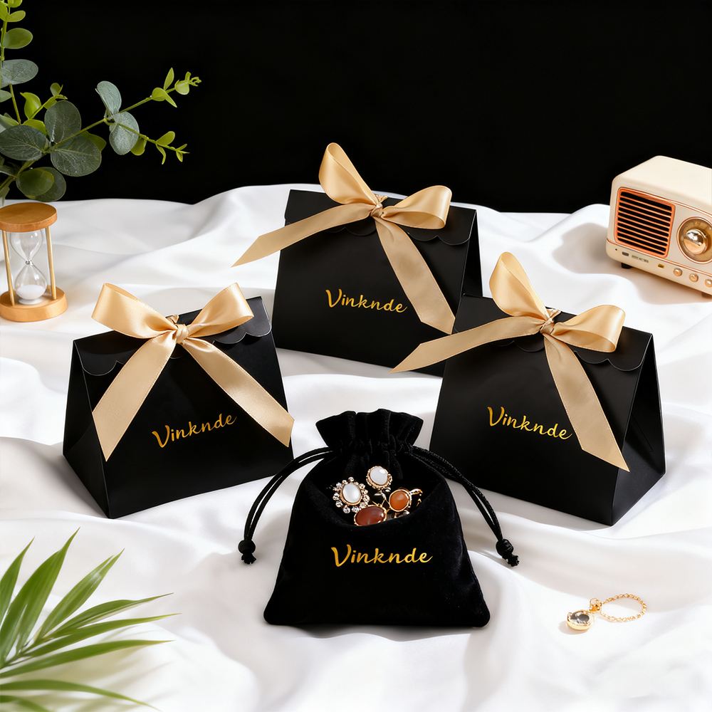 Customized Logo Exquisite Ribb - Box Bag Rigid ulasan dan harga