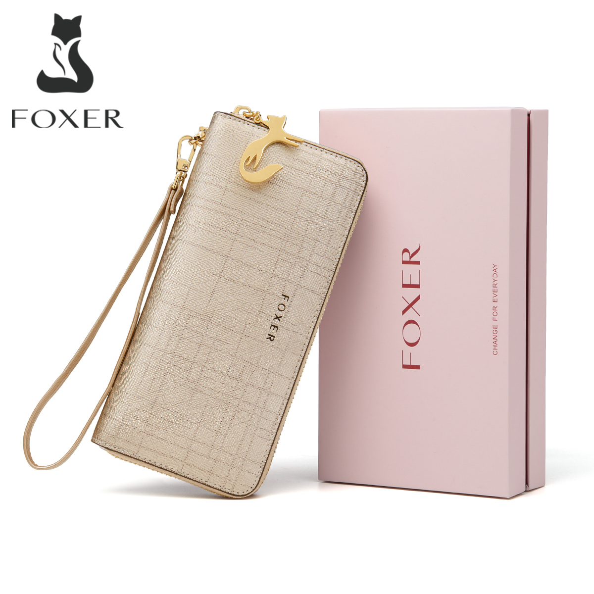 FOXER Women Split Leather Wall - Women Bags Coach ulasan dan harga