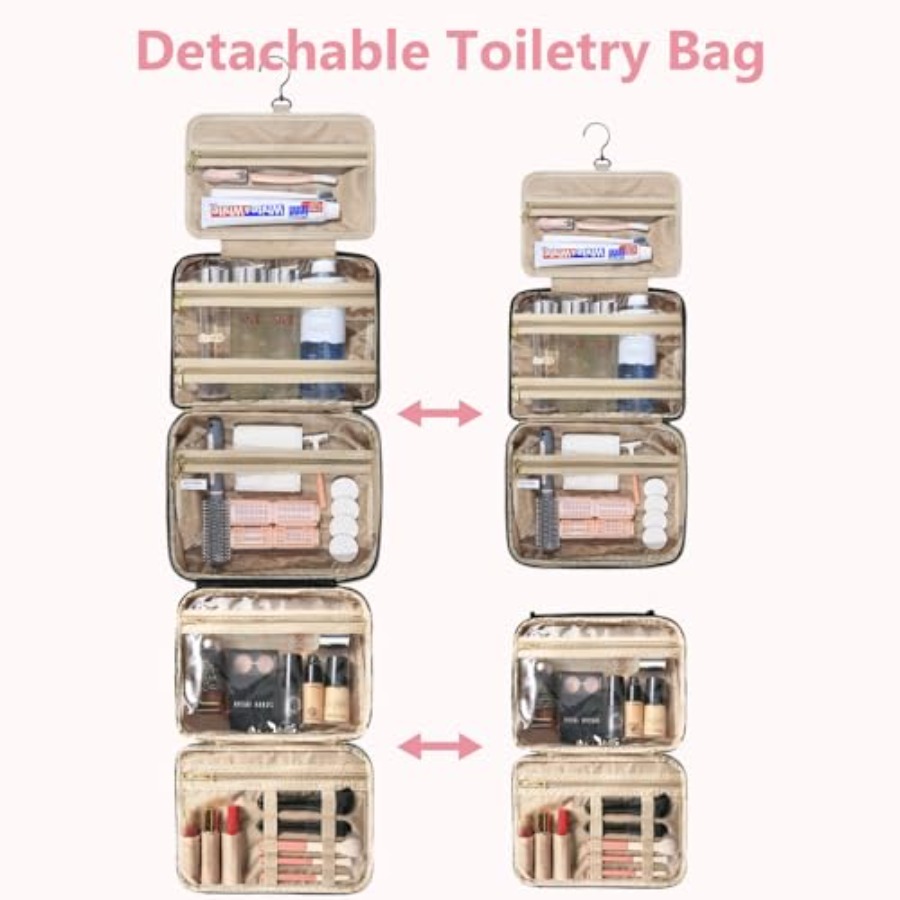 Detachable Travel Toiletry Bag - Women Bags Large ulasan dan harga