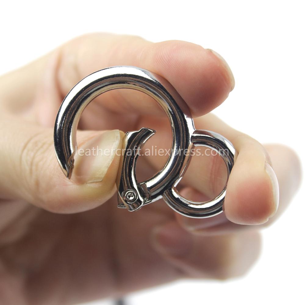 Metal Double Circle Snap Hook  - Circle Round Bag ulasan dan harga