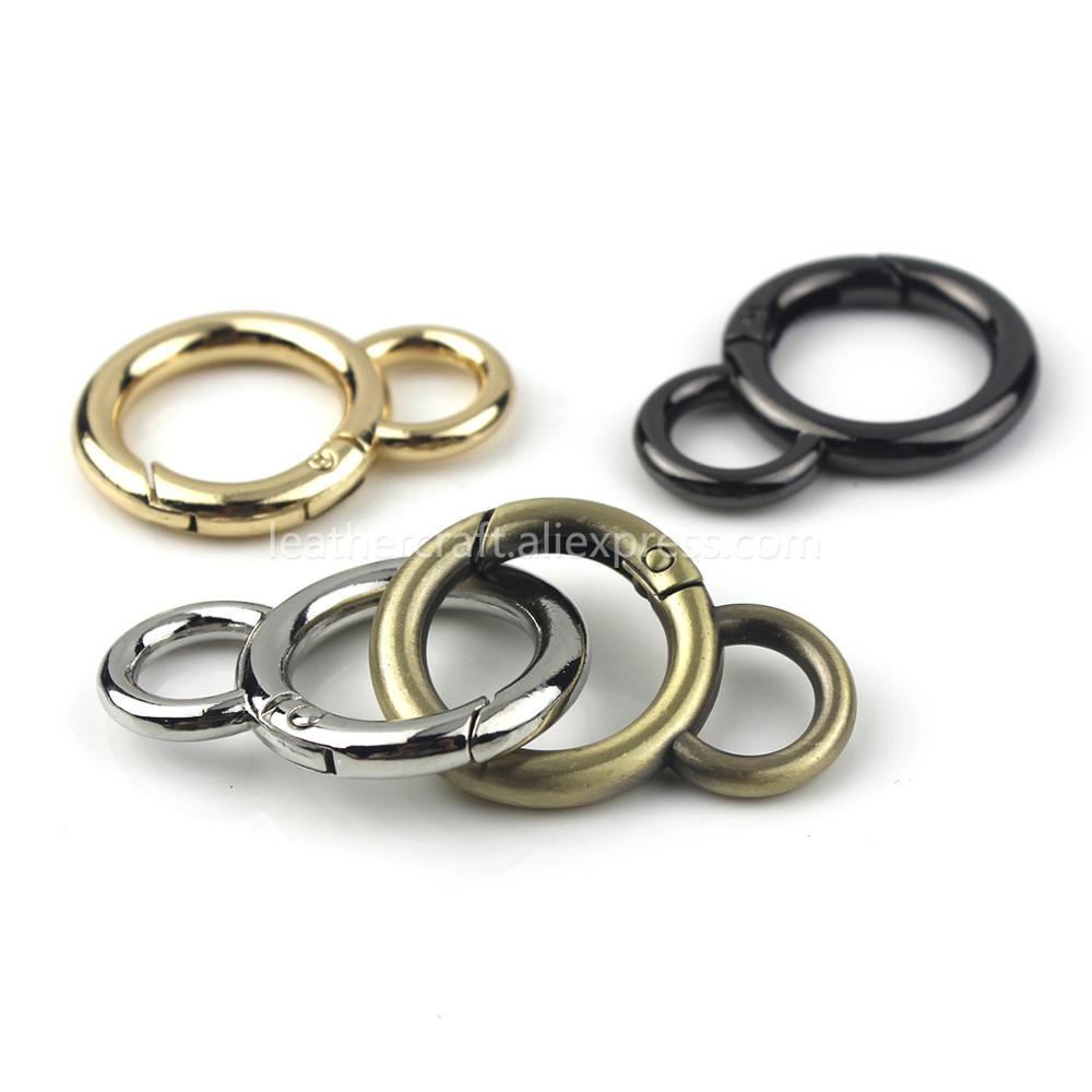 Metal Double Circle Snap Hook  - Circle Round Bag ulasan dan harga