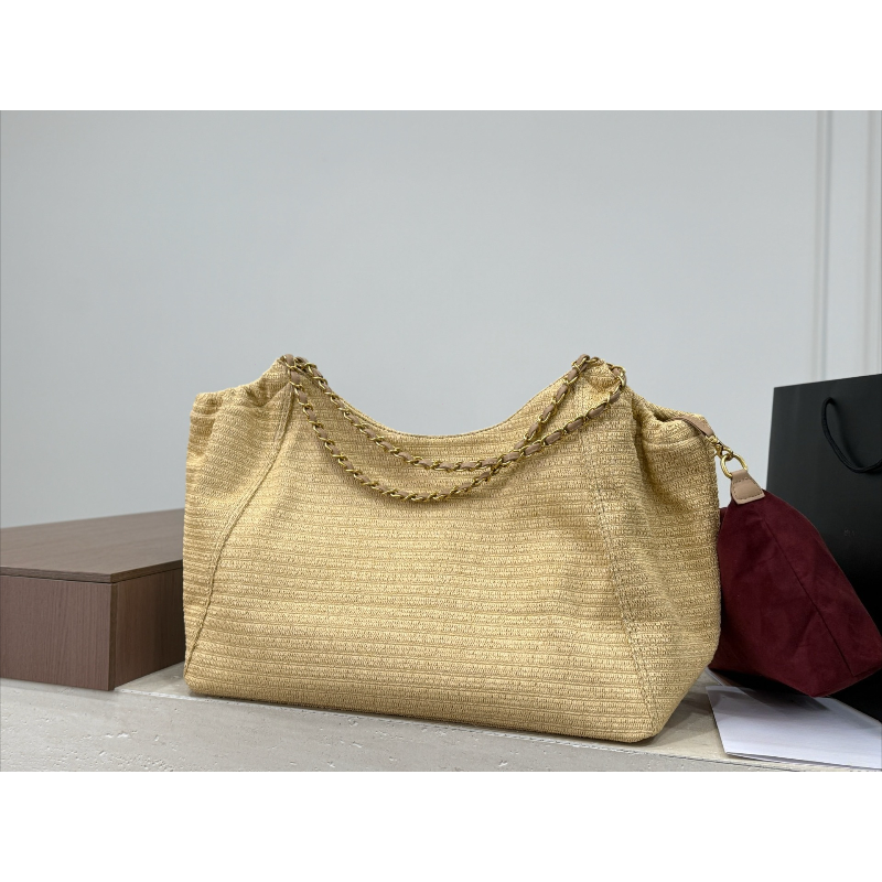 Chain Raffia 2026 Summer Beach - Women Bags Large ulasan dan harga