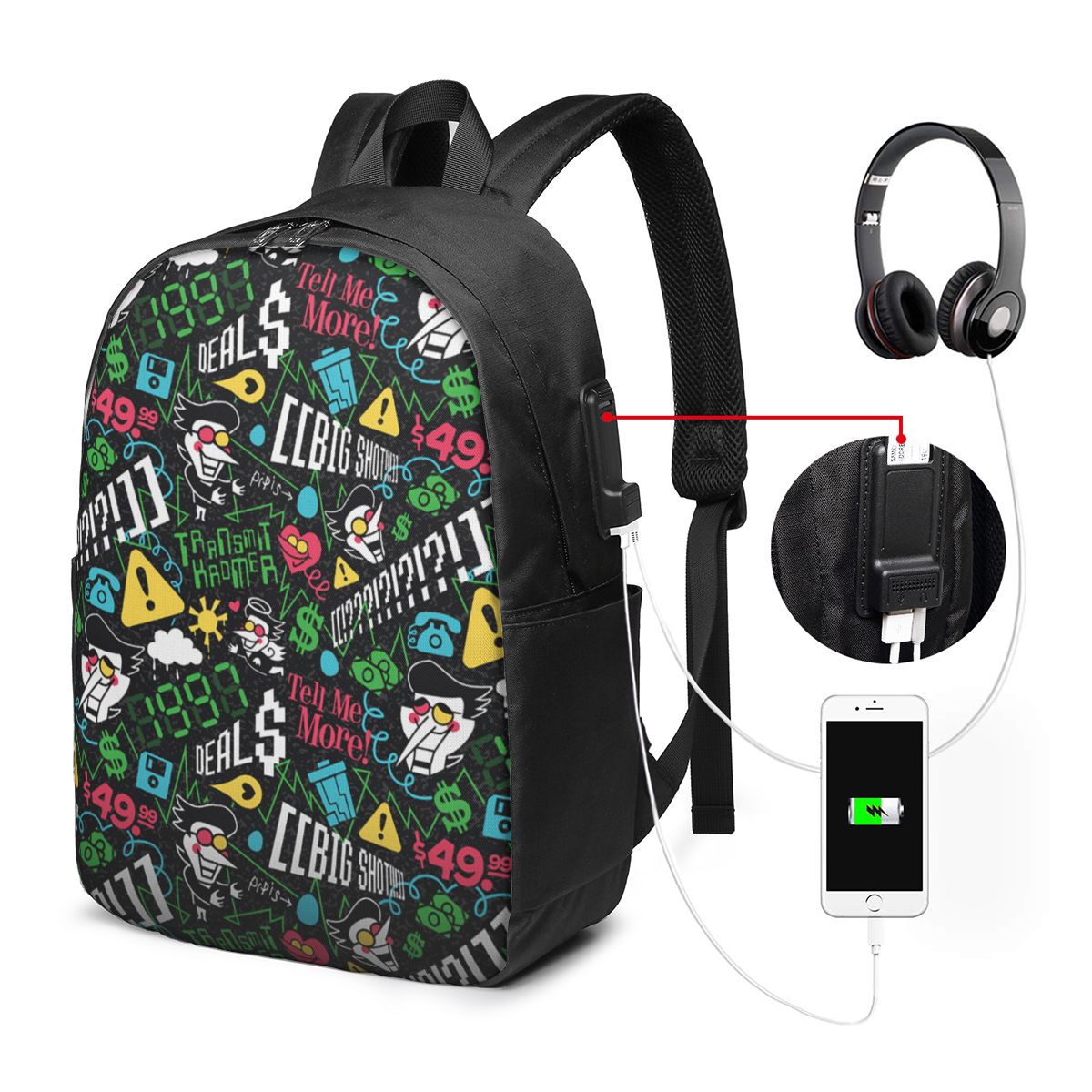Deltarune SPAMTON G Backpack T - Women Bags Laptop ulasan dan harga