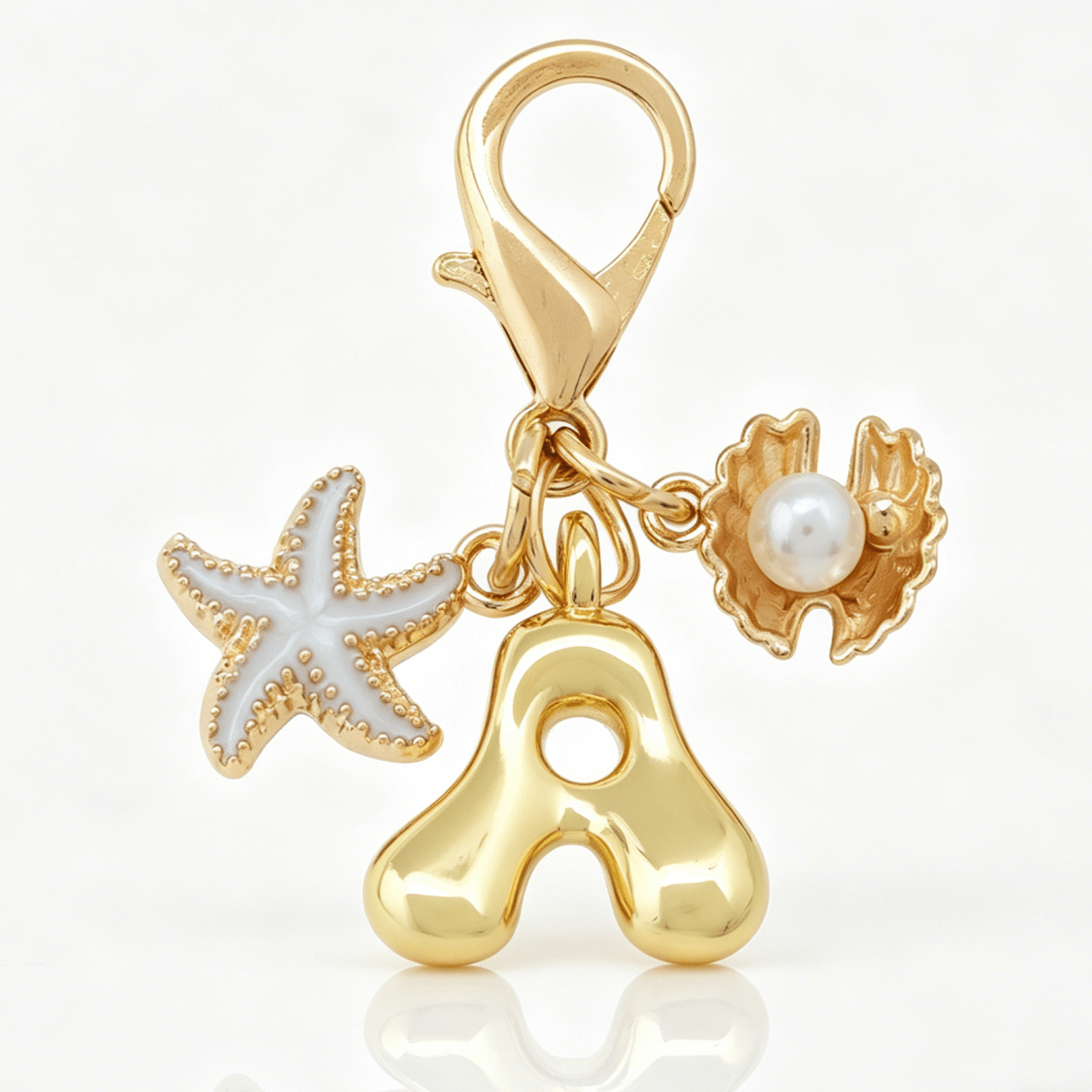 1pc A-Z Letter Gold Bubble Alp - Women Bags Gold ulasan dan harga