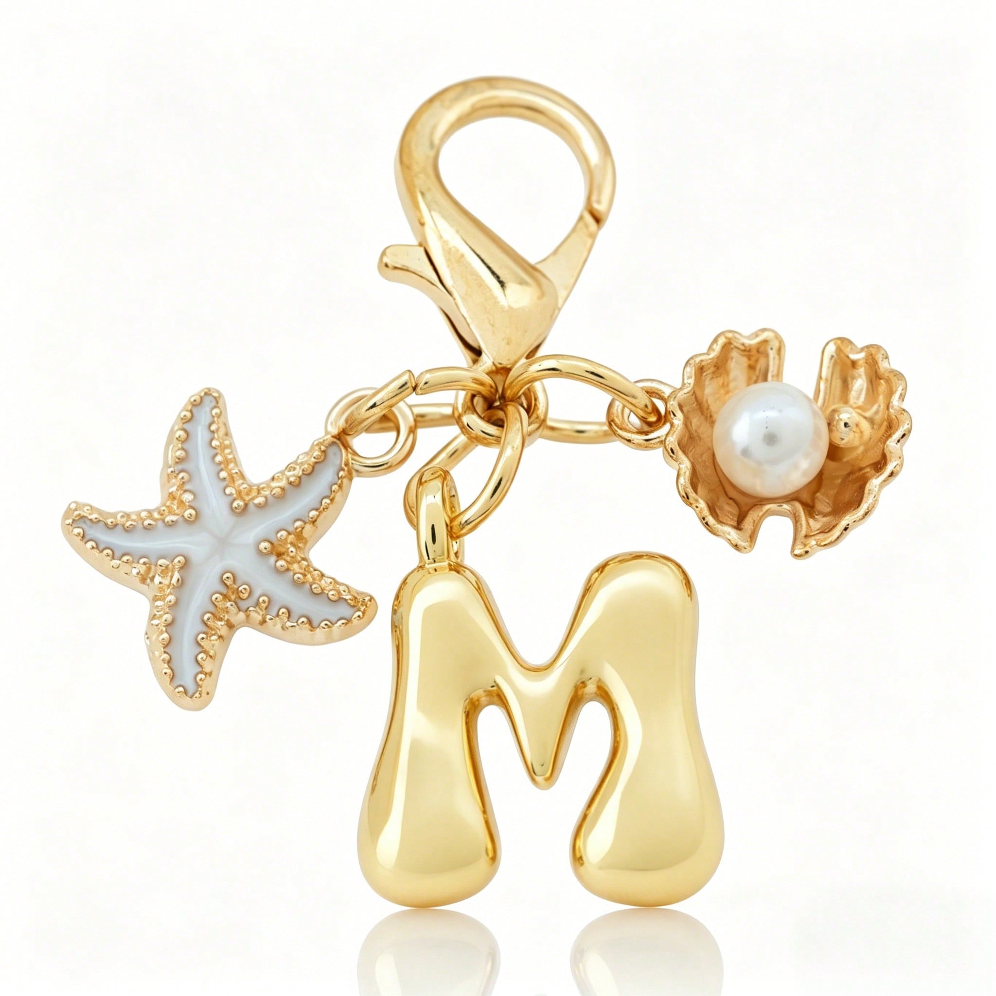 1pc A-Z Letter Gold Bubble Alp - Women Bags Gold ulasan dan harga