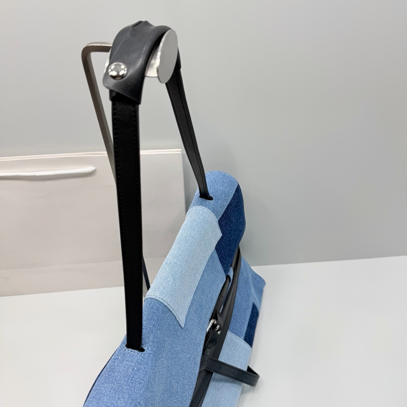 Color Block Denim Handbag Cros - Women Bags And Purses ulasan dan harga