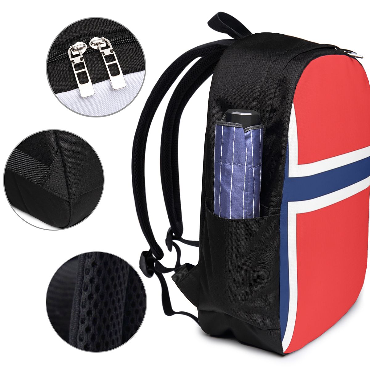 Norway Flag Backpack Travel No - Women Bags Laptop ulasan dan harga