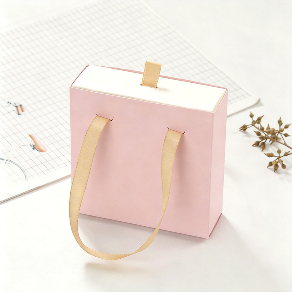 Pink Jewelry Box Velvet Lined  - Box Bag Rigid ulasan dan harga