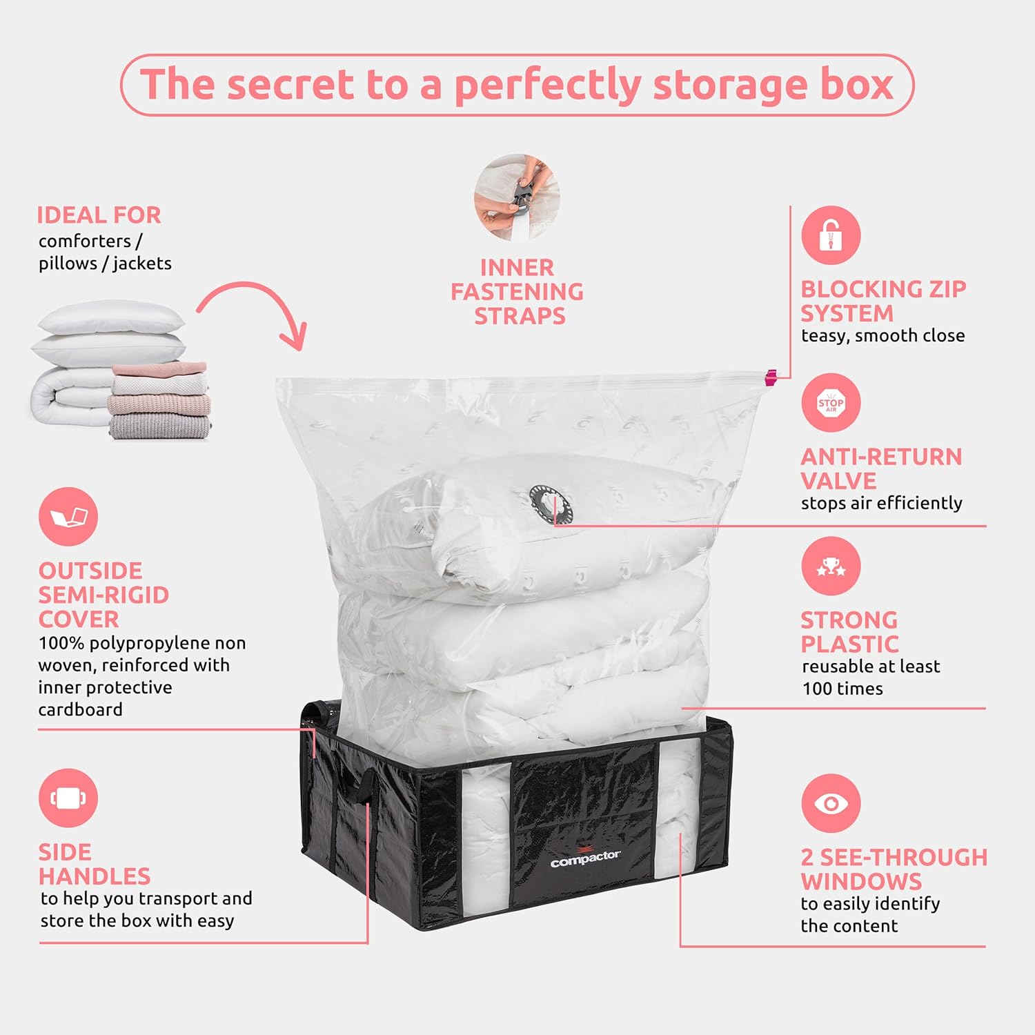 Semi Rigid Box Vacuum Storage  - Box Bag Rigid ulasan dan harga