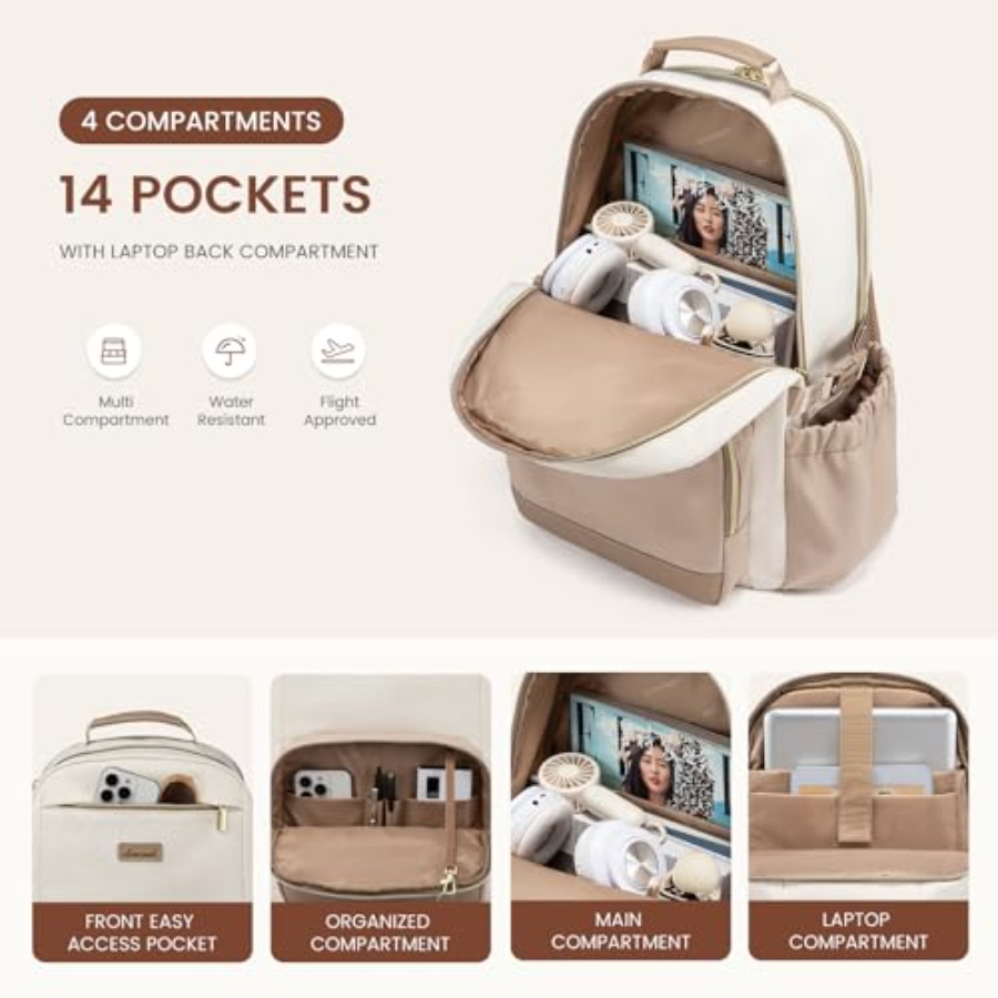 Laptop Backpack for Women with - Women Bags Large ulasan dan harga