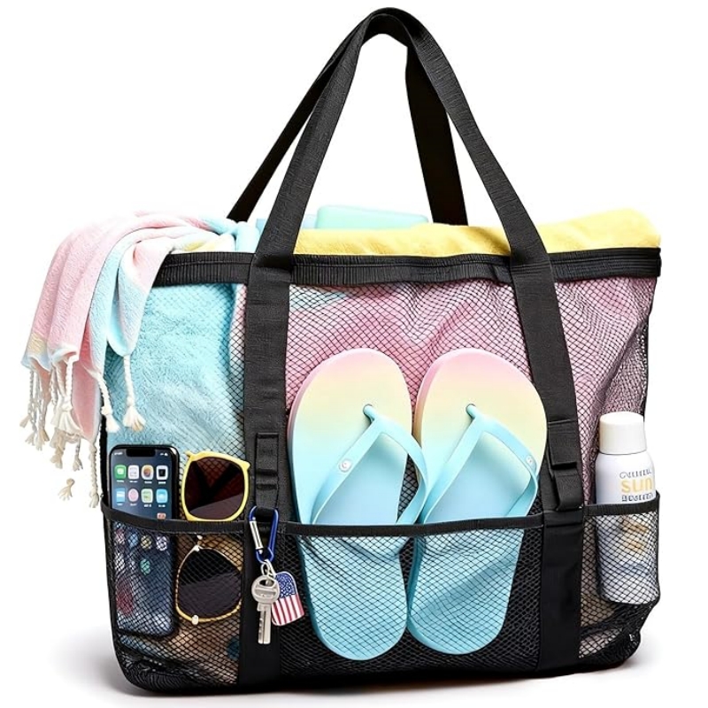 Travel Mesh Beach Bag for Wome - Women Bags Large ulasan dan harga