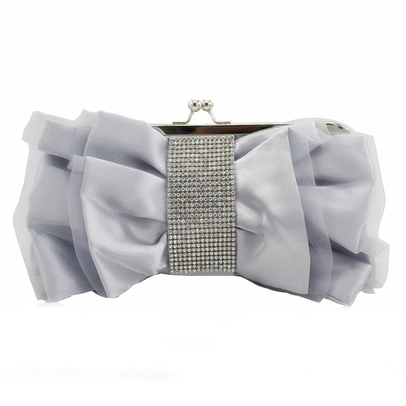 New Shiny Folded Flash Diamond - Women Bags Gold ulasan dan harga