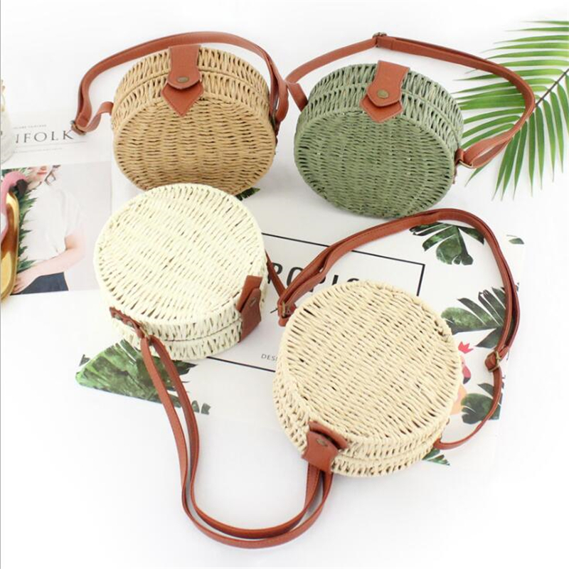 Women Summer Rattan Bag Round  - Circle Round Bag ulasan dan harga