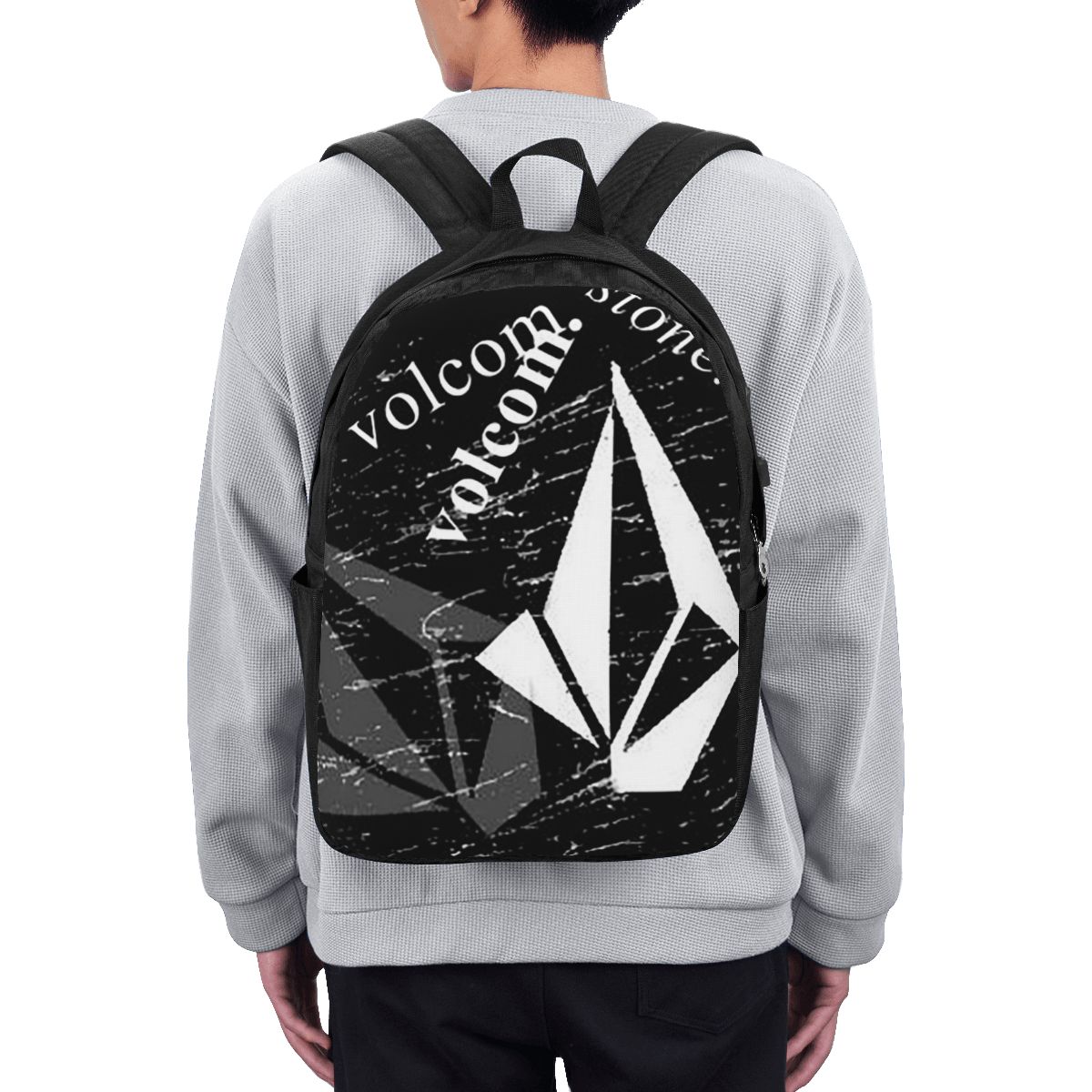 V-Volcom Logo Backpack Travel  - Women Bags Laptop ulasan dan harga
