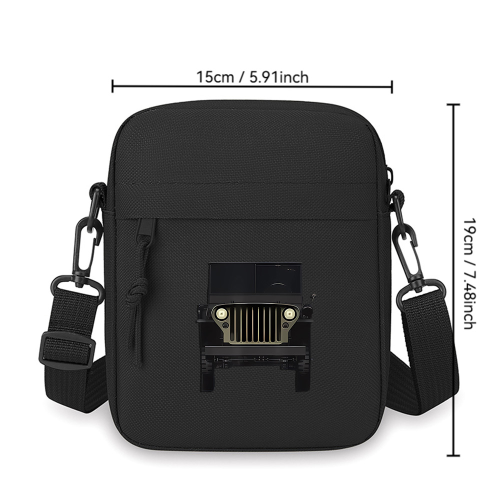 Black vintage Jeep car headlig - Women'S Jeep Bags ulasan dan harga