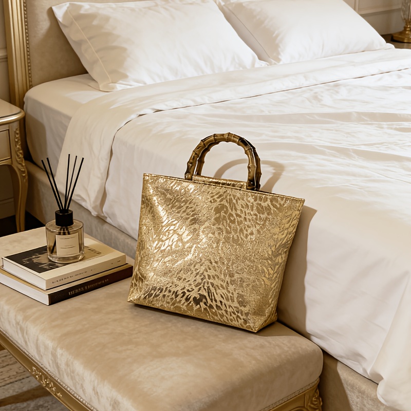 Light luxury metallic gold jac - Women Bags Gold ulasan dan harga