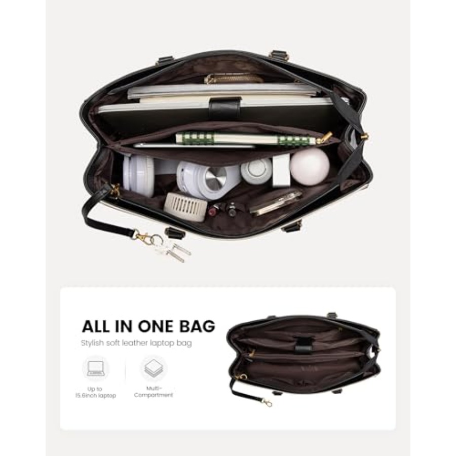 Vintage Leather Work Tote - La - Women Bags Laptop ulasan dan harga