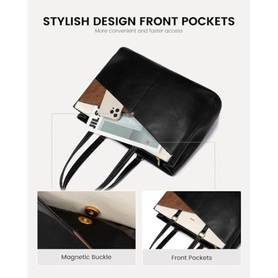 Vintage Leather Work Tote - La - Women Bags Laptop ulasan dan harga