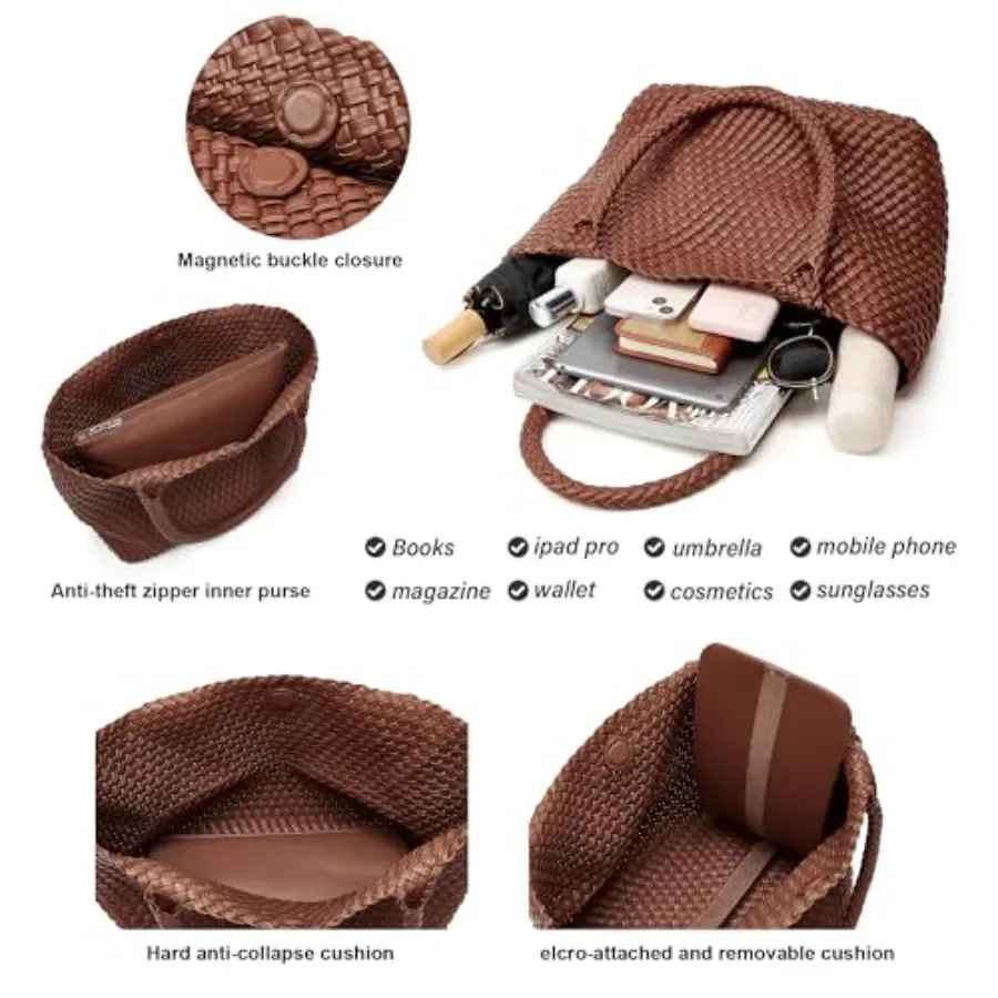 BOYATU Woven Tote Bag for Wome - Women Bags And Purses ulasan dan harga