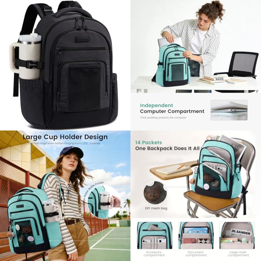 Laptop Backpack for Women with - Women Bags Large ulasan dan harga