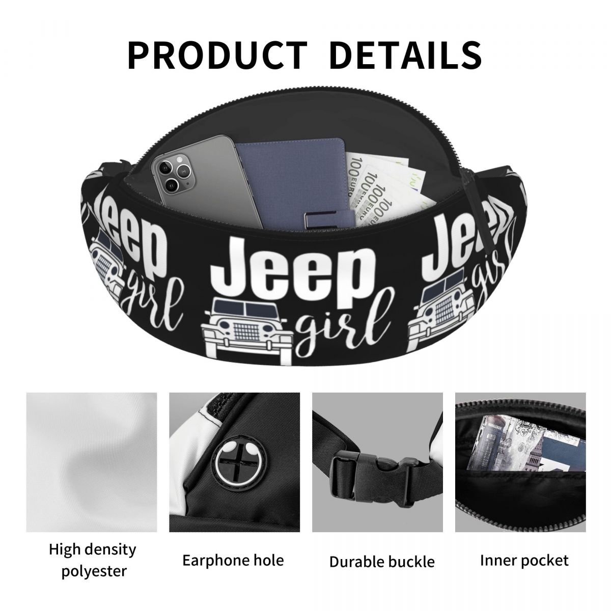 Jeep Girl Waist Bag for Women  - Women'S Jeep Bags ulasan dan harga