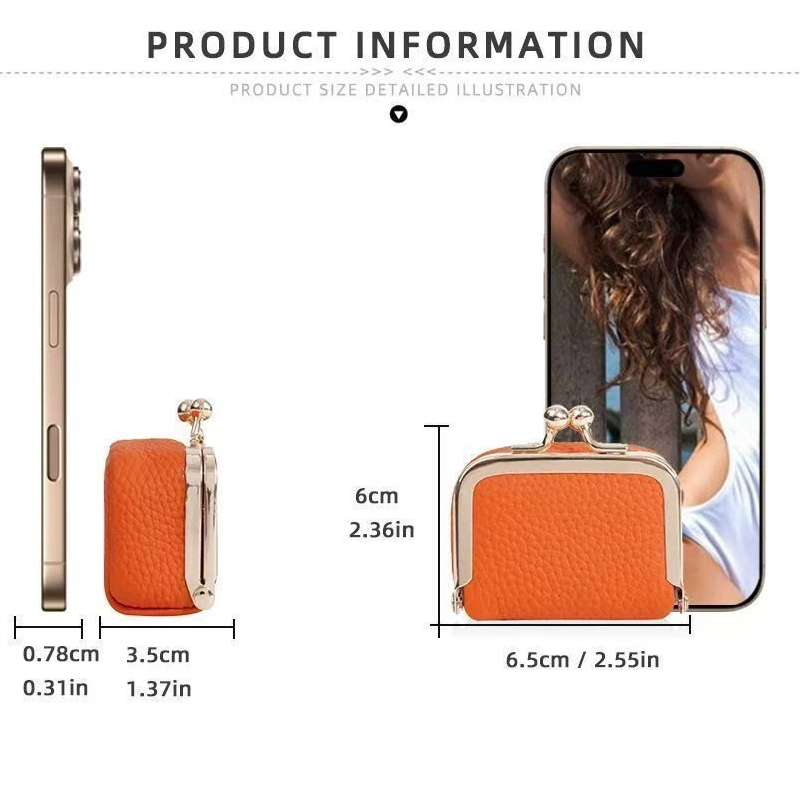 Mini Leather Coin Purse – with - Women Bags Gold ulasan dan harga